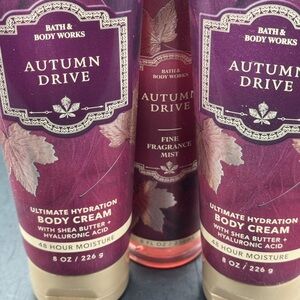 Bath & Body Works Autumn Drive Body Cream Set
